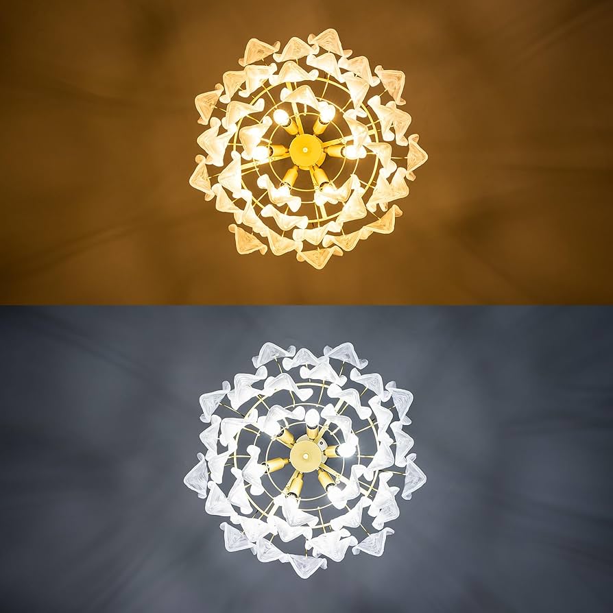 deko_chu⭐︎ Amazon.com: TOCHIC Gold Chandelier for Dining Room, 3-Tier